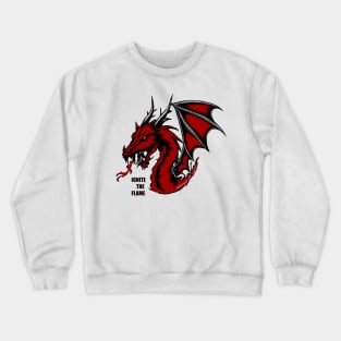 Fiery Red dragon Crewneck Sweatshirt